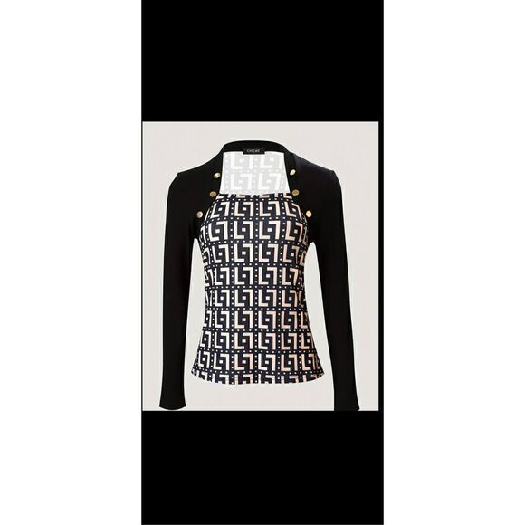 Beautiful Jacquard print top dress it up or down either way it will turn heads - Picture 11 of 11